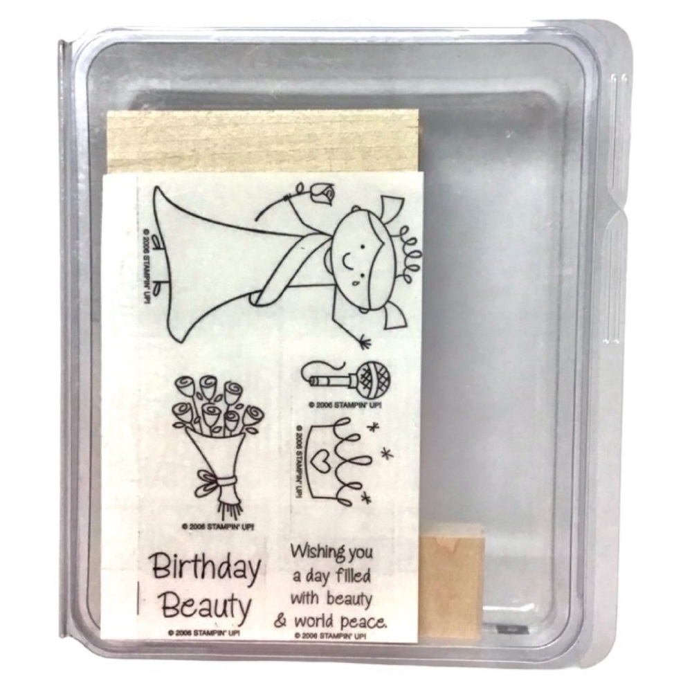 Stampin’ Up! 2006 “Birthday Beauty” Rubber Stamp Set